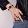 Yalice Rhinestone Finger Bracelet Ring Black Crystal Hand Chains Flower Slave Finger Chain Fashion Charm Hand Jewelry for Women.
