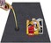 JOMMIE CHEN Garage Floor Mat, 36x60 Inches Oil Drain Pan Waterproof/Washable/Reusable/Durable/Absorbent Garage Mat Rubber Backing Black.