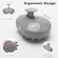 FREATECH Scalp Massage Shampoo Brush with Soft Silicone Bristles for Scalp Care, Relax Head and Remove Dandruff, Relieve Stress and Promote Dheveux, Grey.
