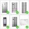 WSDCAM Freezer Alarm With Adjustable Delay - Wireless Fridge Door Sensor Chime, Loud 108dB, 3/15/30/60 Seconds, 4-in-1, 2 Pack.