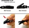 BOCOKO 2 Pieces Hearing Aid Clip Anti-Lost Lanyard BTE Protector for Adults Seniors and Kids(Black.