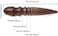 Honbay 1PCS Ebony Wood Leather Edge Burnisher Tool for Burnishing Leather Projects (4 Grooves.