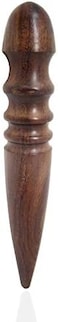 Honbay 1PCS Ebony Wood Leather Edge Burnisher Tool for Burnishing Leather Projects (4 Grooves.