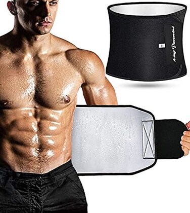 KingPavonini Waist Trimmer for WomenMens Waist Trainer Sweat Belt Plus Size, Upgraded.