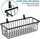 SheeChung Farmhouse Metal Wire Bin Basket with Wall Mount - Small, 4 Pack - Portable Hanging Wall Basket, Rustic Home Storage Organizer for Cabinets, Pantry, Closets, Bathroom, Kitchen,Bedroom(Black.