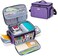 Luxja Carrying Case Compatible with Cricut Joy and Easy Press Mini, Carrying Bag with Supplies Storage Sections, Purple.