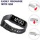 ساعة e-vibra 8 Alarm Vibrating Alarm Watch Medical Reminator Watch - مع مؤقت و8 منبهات يومية (أسود - كبير).