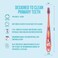 Jordan*Step 3 Toothbrush for ChildrenToothbrush for Children 6-9 YearsSoft Bristles, Double Ergonomic Handle and BPA FreePink and Blue ColourPack of 4.