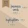 Talented Kitchen 212 Arts, CraftsOffice Script Labels. ArtsCrafts Organization System. 212 Black Labels on Clear Stickers. Water Resistant Labels for BinBoxes to Decluter CraftsWork Space.