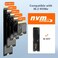 MAIWO K3016P M. 2 NVMe Duplicator 2 Bay Offline Clone Docking Station, Hard Drive Duplicator for NVMe M. 2 SSD M Key and MB Key, Support One Key System Disk Copy Function.