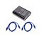 PRECIS Printer Sharing Switch, Manual Switcher Adapter, 2 Computer Share 1 Printer Scanner USB Device Hub with 2 Pack Male Cables.