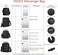 OSOCE Messenger Bag Sling Crossbody Shoulder Bags Side Bag Men's Bag Water Resistant for Business Office School, Black, Small, Durable.