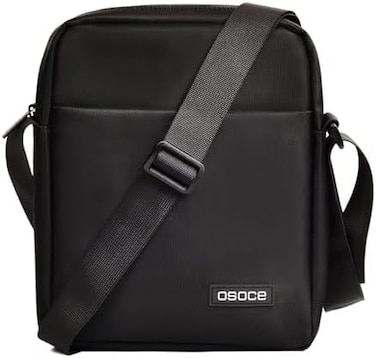 OSOCE Messenger Bag Sling Crossbody Shoulder Bags Side Bag Men's Bag Water Resistant for Business Office School, Black, Small, Durable.