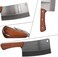 Kitory Meat Cleaver 7'' Heavy Duty Chopper Butcher Knife Bone Cutter Chinese Kitchen Chef&rsquo;s Chopping Knife for Meat, Bone- Full Tang 7CR17MOV High Carbon Stainless Steel - Pear Wood Handle.