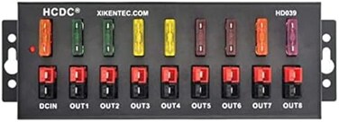 HCDC 1 in 8 Out 40Amp Connector Power Splitter Distributor Source Strip Module.