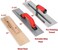 Goldblatt 8 Pieces Masonry Hand Tool Set Includes Finishing Trowel, Gauging Trowel, Groover, Edger, Extruded Alloy Float, Wood Float and Wire Twister, Organized in Tool Bag.