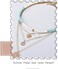 Gangel White Heishi Surfer Choker Layered Necklace Gold Flower Helios Necklace Choker Summer Pendant Jewelry for Women.