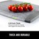 Ginkick Small Plastic Cutting Board, 7. 48" Mini, Non Slip Edges, Juice Grooves, BPA Free, Dishwasher Safe, Gray.
