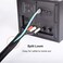 ZhiYo 6. 6ft - 1 inch Cable Sleeve, Cord Wrap Wire Protector Tubing for Pets, PC Cable Wrap, Computer Cable Management Sleeve - Black.