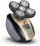 Freebird The FlexSeries Electric Head Hair Shaver - - Ultimate Mens Cordless Rechargeable Wet/Dry SkullBald Head Waterproof Razor with Rotary Blades, Clippers, Nose Trimmer, Brush, Massager.