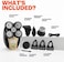 Freebird The FlexSeries Electric Head Hair Shaver - - Ultimate Mens Cordless Rechargeable Wet/Dry SkullBald Head Waterproof Razor with Rotary Blades, Clippers, Nose Trimmer, Brush, Massager.