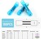 VAMRONE Heat Shrink Butt Connectors, 100Pcs 16-14 AWG Blue Insulated Waterproof Electrical Wire Connectors Automotive Marine Grade Wire Crimp Terminals Butt Splices, Ideal for Boat, Truck, Stereo - Bl