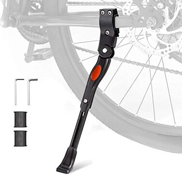 UHACKER Adjustable Bike Kickstand Aluminum Rear Side Bicycle Stand for Bike 22"-26".