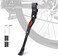 UHACKER Adjustable Bike Kickstand Aluminum Rear Side Bicycle Stand for Bike 22"-26".