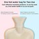 Fythao Hot Water Bottle with Soft Cover (2 LiterClassic Rubber Hot Water Bag for Cramps, Neck, Shoulders Pain Relief, Hot Cold Pack for Hot and Cold Therapy and Feet Warmer, Great Gift for Women and G