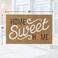 AAZZKANG Brown Doormat Outdoor Indoor Home Sweet Home Welcome Mat with Non Slip Rubber Backing Ultra Absorb Mud Easy Clean Front Entrance Heavy Duty Door Mat.