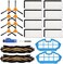 Smilyan Replacement Parts for Ecovacs Deebot N79 N79s DN622 500 N79w Yeedi K600 K700 Robotic Vacuum Cleaner Accessories Kit Includes 2 Main Brushes 2 Primary Filter 8 HEPA Filters 8 Side Brushes.