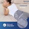 REVIX Microwavable Heating Pad for Back, Extra Large Microwave Heated Pack with Moist Heat for Waist, Stomach, and Shoulder, Unscented Hot or Cold Pack, Gray.