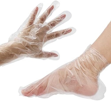Damsale 200pcs Paraffin Wax Bath Liners, Paraffin Bags for HandFoot, Plastic Paraffin Socks and Gloves for Therabath Hot Wax Therapy Bags Covers for Paraffin Wax Machine (200pcs mittens booties.