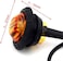 KEING Mini Small Round 3/4 Inch 12V Amber LED Button Clearance Lamp Universal Side Marker Indicator Lights Waterproof Marine Truck Trailer Bus ATV RV Lorry Van Caravan.