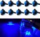 KEING 10 Pack Waterproof Marine Boat LED Lights, LED Underwater Lighting, Utility Led Interior Lights Navigation Lights Deck Courtesy Lights 12V for Yacht Boat Fishing Pontoon Sailboat Kayak (Blue.