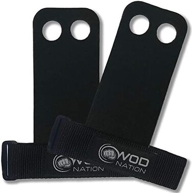WOD Nation Barbell Gymnastics Grips Perfect for Pull-up Training, Kettlebells. Hand Grips for Cross Training, Weight Lifting, and Cross Training - Grips for Men and Women - Tactical Grips.