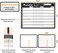 JJPRO Magnetic Meal Planning Whiteboard - 14. 5x11" Weekly Menu Board for Fridge - 7. 5&ldquo;x5. 5" Notes - 7. 5"x5. 5" Whiteboard for Kitchen Refrigerator - 6 Colors whiteboard Markers Included.