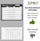 JJPRO Magnetic Meal Planning Whiteboard - 14. 5x11" Weekly Menu Board for Fridge - 7. 5&ldquo;x5. 5" Notes - 7. 5"x5. 5" Whiteboard for Kitchen Refrigerator - 6 Colors whiteboard Markers Included.