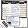 JJPRO Magnetic Meal Planning Whiteboard - 14. 5x11" Weekly Menu Board for Fridge - 7. 5&ldquo;x5. 5" Notes - 7. 5"x5. 5" Whiteboard for Kitchen Refrigerator - 6 Colors whiteboard Markers Included.