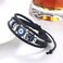 Picano Multi-Layer Evil Eye Leather Bracelet for Men Ethnic Wristband Weave Leather Bangle Bracelet Protection Jewelry &acirc;&euro;&brvbar; (black.