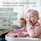 WeeSprout Suction Plates with Lids for BabiesToddlers - 100% Silicone, Plates Stay Put with Suction Feature, Divided Design, MicrowaveDishwasher Friendly, 3 Pack.