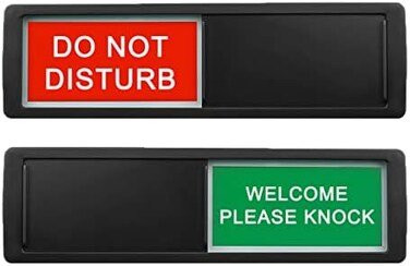 
		 LoYinLo Format: Unknown Binding Do Not Disturb Sign, Privacy Door Sign, Please Knock Sign for Home Office Restroom Conference Hospital Hospital, Non-Scratch Magnetic Slider Door Indicator Signs, 7