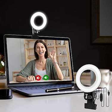 Cyezcor Video Conference Lighting Kit, Light for Monitor Clip On,for Remote Working, Distance Learning,Zoom Call Lighting, Self Broadcasting and Live Streaming, Computer Laptop Video Conferencing.