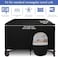 Dofilachy Blackout Cover for Pack N Play - Crib Blackout Cover Tent - Canopy Cover - Breathable Travel Crib Tent - Portable Stretchy Blackout Tent (Black.