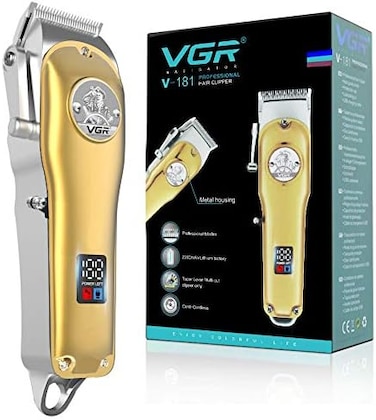 Vgr Hair Clippers, Professional Hair Cutting Kit For Men, Usb Cord/Cordless Rechargeable Hair Trimmer Set With Led Display, Model V-181.