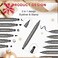 Erinde 6PCS Double-headed Liquid Eyeliner Stamp Pen Set, Black Eyeliner Pencil Eye Liner Stencil, Winged Eyeliner Tattoo Tool, Star Moon Heart Eyeliner Stamp Eye Face Makeup for Women.