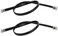 Oumefar 2pcs RJ25 6PIN Male-to-Male Double Crystal Head Sensor Cable, 40mm, 6 Core, 28AWG, Black, Suitable for Security Camera, Robotics/Machine Equipment.