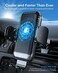 ZEEHOO [Cooling Version] 15W Fast Wireless Car Charger, Auto-Clamping Car Mount, Windshield Dash Air Vent Phone Holder Cooling Charging for iPhone 14 13 12 Pro Max Mini, Samsung S22,etc.