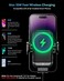 ZEEHOO [Cooling Version] 15W Fast Wireless Car Charger, Auto-Clamping Car Mount, Windshield Dash Air Vent Phone Holder Cooling Charging for iPhone 14 13 12 Pro Max Mini, Samsung S22,etc.