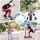 BOSONER Kids/Youth Knee Pad Elbow Pads for Roller Skates Cycling BMX Bike Skateboard Inline Rollerblading, Skating Skatings Scooter Riding Sports.